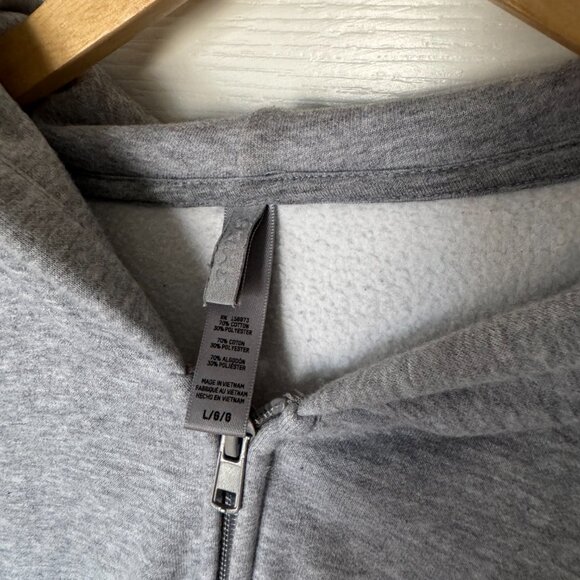 SKIMS Classic Zip-Up Hoodie – Grey – Size Large - Picture 3 of 4